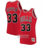 Camiseta Chicago Bulls Scottie Pippen NO 33 Mitchell & Ness 1997-98 Rojo