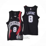 Camiseta Chicago Bulls Zach Lavine Fashion Royalty Negro