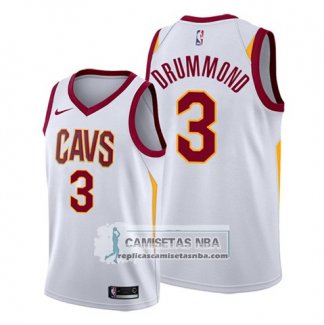 Camiseta Cleveland Cavaliers Andre Drummond Association 2019-20 Blanco