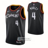 Camiseta Cleveland Cavaliers Evan Mobley NO 14 Ciudad 2020-21 Negro