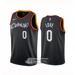 Camiseta Cleveland Cavaliers Kevin Love Ciudad 2020-21 Negro