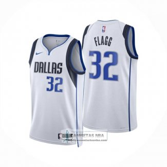 Camiseta Dallas Mavericks Cooper Flagg NO 32 Association 2025-26 Blanco
