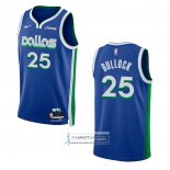 Camiseta Dallas Mavericks Reggie Bullock NO 25 Ciudad 2022-23 Azul