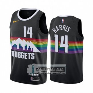 Camiseta Denver Nuggets Gary Harris Ciudad Negro