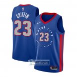 Camiseta Detroit Pistons Blake Griffin Ciudad 2020-21 Azul