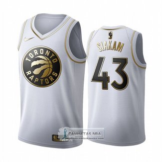 Camiseta Golden Edition Toronto Raptors Pascal Siakam Blanco