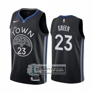 Camiseta Golden State Warriors Draymond Green Ciudad Negro