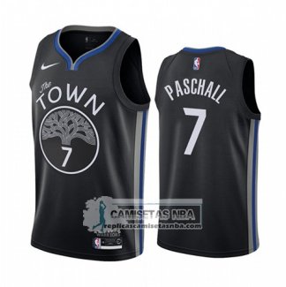 Camiseta Golden State Warriors Eric Paschall Ciudad Edition Negro