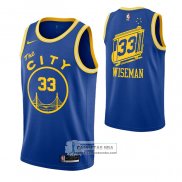 Camiseta Golden State Warriors James Wiseman Hardwood Classics 2020 Azul