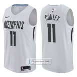 Camiseta Grizzlies Mike Conley Ciudad 2017-18 Blanco