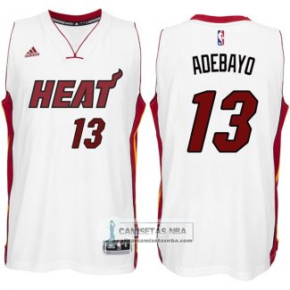 Camiseta Heat Bam Adebayo Home 2017-18 Blanco