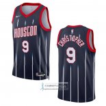 Camiseta Houston Rockets Josh Christopher NO 9 Ciudad 2022-23 Negro