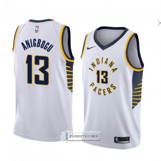 Camiseta Indiana Pacers Ike Anigbogu Association 2018 Blanco