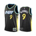 Camiseta Indiana Pacers T.J. Mcconnell NO 9 Ciudad 2023-24 Negro