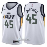 Camiseta Jazz Donovan Mitchell Association 2017-18 Negro