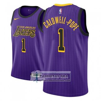 Camiseta Lakers Kentavious Caldwell-pope Ciudad 2018 Violeta