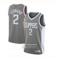 Camiseta Los Angeles Clippers Kawhi Leonard Earned 2020-21 Gris