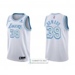 Camiseta Los Angeles Lakers Dwight Howard NO 39 Ciudad 2021-22 Blanco