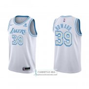 Camiseta Los Angeles Lakers Dwight Howard NO 39 Ciudad 2021-22 Blanco