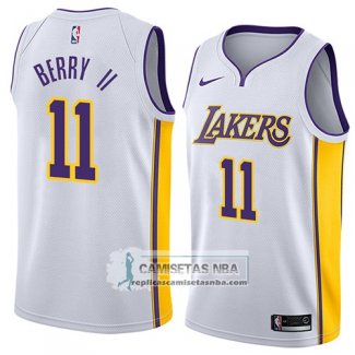 Camiseta Los Angeles Lakers Joel Berry Ii Association 2018 Blanc