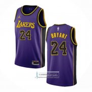 Camiseta Los Angeles Lakers Kobe Bryant NO 24 Statement 2022-23 Violeta