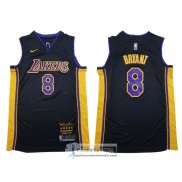 Camiseta Los Angeles Lakers Kobe Bryant Retirement 2018 Negro