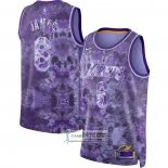 Camiseta Los Angeles Lakers LeBron James NO 6 Select Series 2023 Violeta