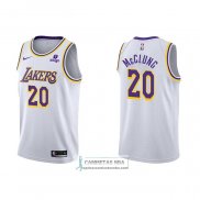 Camiseta Los Angeles Lakers Mac McClung NO 20 Association 2021-22 Blanco