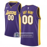 Camiseta Los Angeles Lakers Personalizada 2017-18 Violeta