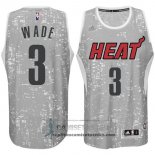 Camiseta Luces de la Ciudad Heats Wade Gris