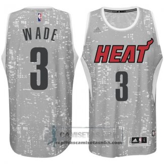 Camiseta Luces de la Ciudad Heats Wade Gris