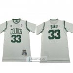 Camiseta Manga Corta Boston Celtics Larry Bird NO 33 Blanco