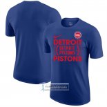 Camiseta Manga Corta Detroit Pistons Azul1