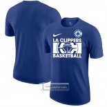 Camiseta Manga Corta Los Angeles Clippers Azul1
