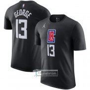 Camiseta Manga Corta Los Angeles Clippers Paul George Statement Negro