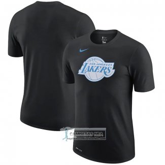 Camiseta Manga Corta Los Angeles Lakers Ciudad Edition Negro