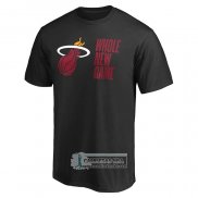 Camiseta Manga Corta Miami Heat Whole New Game Negro