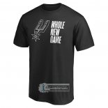 Camiseta Manga Corta San Antonio Spurs Whole New Game Negro