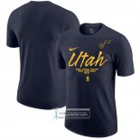 Camiseta Manga Corta Utah Jazz Negro