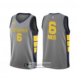 Camiseta Memphis Grizzlies C.j. Miles Ciudad Gris