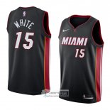 Camiseta Miami Heat Okaro White Icon 2018 Negro