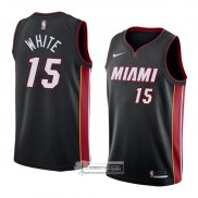 Camiseta Miami Heat Okaro White Icon 2018 Negro