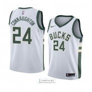 Camiseta Milwaukee Bucks Pat Connaughton Association 2018 Blanco