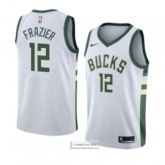 Camiseta Milwaukee Bucks Tim Frazier Association 2018 Blanco