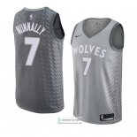 Camiseta Minnesota Timberwolves James Nunnally Ciudad 2018 Gris