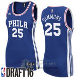 Camiseta Mujer 76ers Simmons Azul