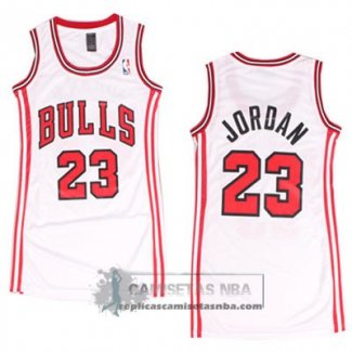 Camiseta Mujer Bulls Jordan Blanco