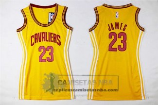 Camiseta Mujer Cavaliers JamesAmarillo