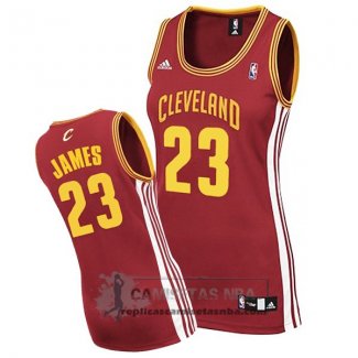 Camiseta Mujer Cavaliers James Rojo