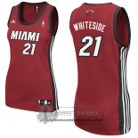 Camiseta Mujer Heats Whiteside Negro Rojo